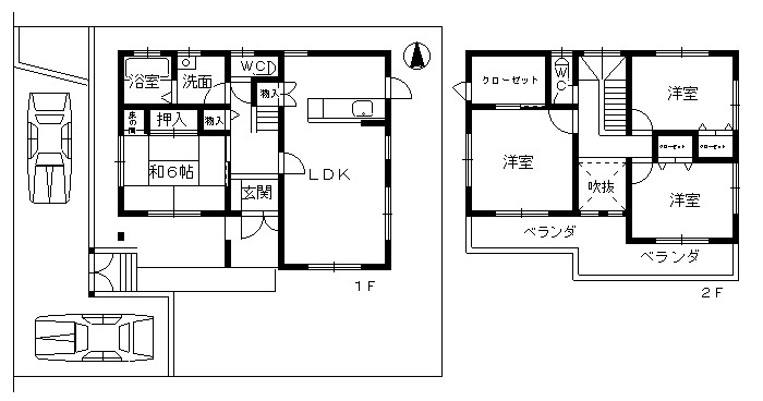 デザイン住宅間取図