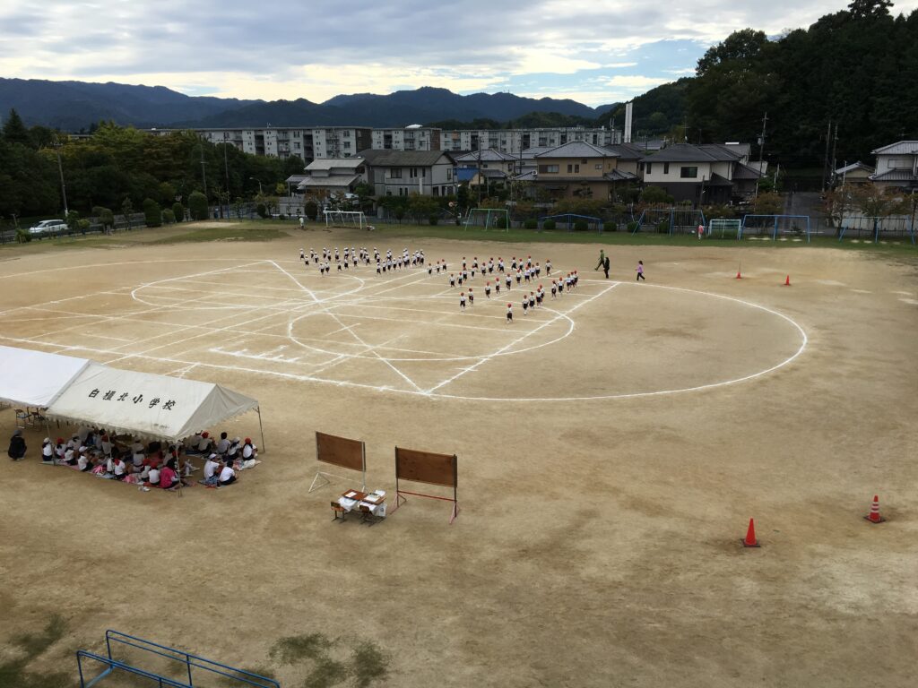 運動会の予行練習