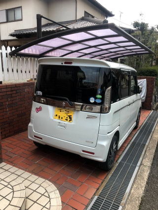 擁壁・駐車場増設工事前